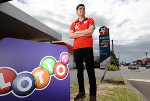"It's a good buzz," says Mitesh Chaudhari, manager of the Hastings petrol station that sold the winning ticket. Photo / APN