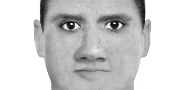The computer sketch of the alleged offender. Photo / supplied