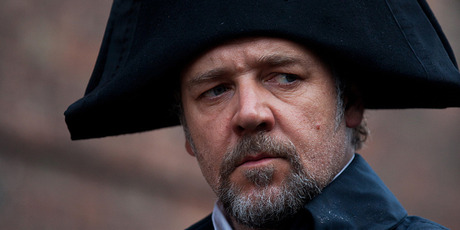 Russell Crowe as Inspector Javert in Les Miserables. Photo/AP