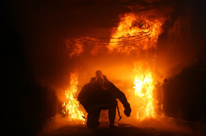 Infrared lasers could help firefighters to see through flames. Photo / Thinkstock