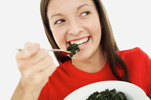 Eating plenty of spinach will up your iron intake.Photo / Thinkstock