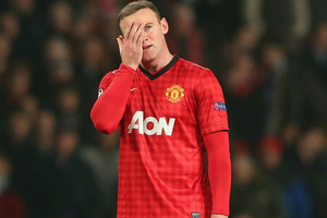 Wayne Rooney of Manchester United looks dejected during the UEFA Champions League Round of 16 Second leg match between Manchester United and Real Madrid. Photo / Getty Images.