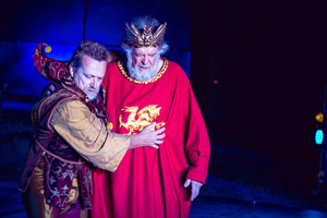 Michael Hurst and Michael Neill in the no-nonsense approach to King Lear . Photo / Oliver Rosser