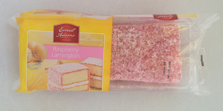 Ernest Adams Raspberry Lamington.