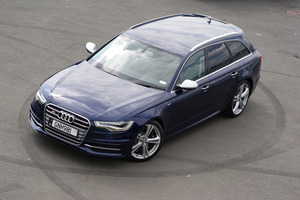The S6 Avant boasts a 4.0-litre twin-turbo direct-injection V8, quattro four-wheel drive with Audi's Sport differential and sports air suspension.