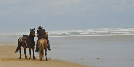 Mititmiti Beach, wide, wild and seemingly endless. Photo / Liz Light