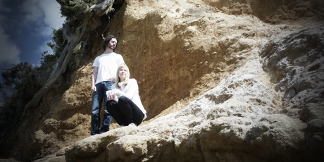 Brett Adams and Dianne Swann from The Bads. Photo / Supplied