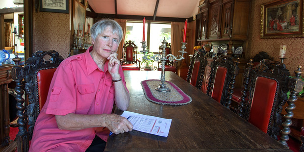 Elaine Cole is upset over the high price of electricity. Photo / Martin Hunter