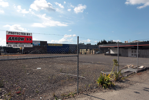 Location Homes North in Kumeu has gone into liquidation, leaving an empty site. Photo / Doug Sherring