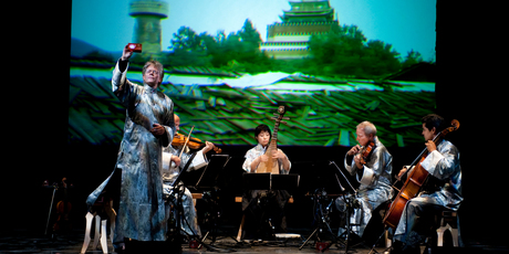 The Kronos Quartet performs tonight with Wu Man. Photo / Jay Blakesberg