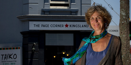 Pam Willis says dramatic increases in insurance premiums are hurting Kingsland's character building owners to the point some may be forced to tear their properties down. Photo / Sarah Ivey