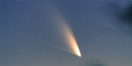 The comet, Pan-STARRS, as seen from Queenstown. Photo / AP / spaceweather.com