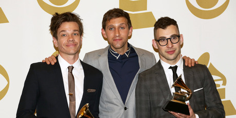 Fun won a Grammy Award in February for Song of the Year. Photo / AP