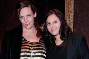 Azaria Universe (left) and Anika Moa upset the Lighthouse Church. Photo / Norrie Montgomery