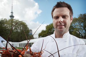 Punters who are feeling flush will be able to tuck into the crayfish The Grove's head chef Ben Bayly will be serving. Photo / Greg Bowker