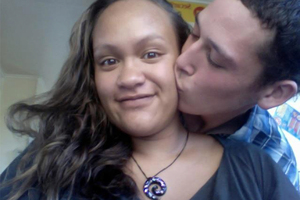 Casey Nathan, pictured with Hayden Tukiri, died in childbirth last year.
