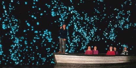 The visiting travel agents will be whisked around New Zealand to see tourism highlights such as Waitomo Caves. Photo / Supplied