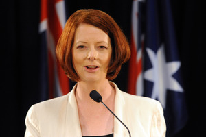 Australian Prime Minister Julia Gillard. Photo / NZPA