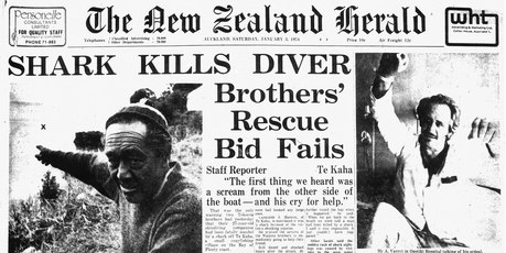 The Herald 's front page story on John Leith's death in 1976. Photo / File
