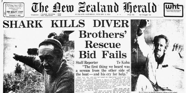 The Herald 's front page story on John Leith's death in 1976. Photo / File