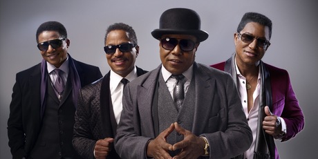 Jackie Jackson (far left) says fans asked the brothers to do a tour and sing a few of Michael's songs, so they could sing and dance to them. Photo / Supplied