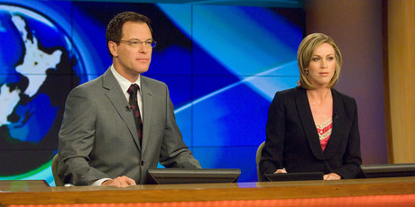 TV One News presenters Simon Dallow and Wendy Petrie. Photo/supplied
