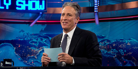 Jon Stewart on The Daily Show. Photo/AP
