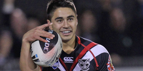 Shaun Johnson will provide the style and Thomas Leuluai adds the substance, that's the plan anyway. Photo / Getty Images