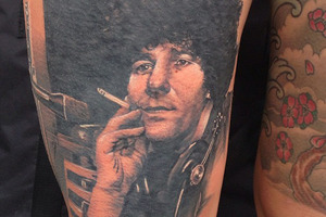 One of Millie Elder's tattoo tributes to Paul Holmes. Photo / Instagram
