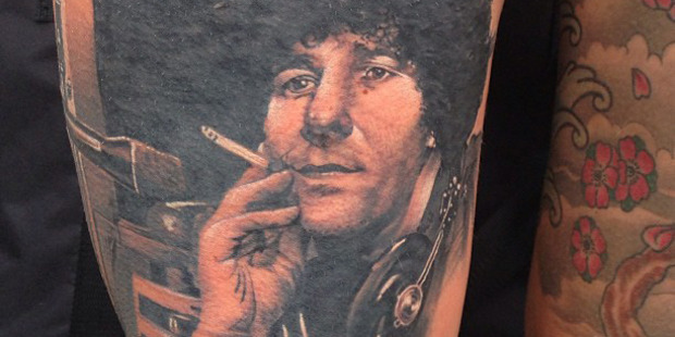 One of Millie Elder's tattoo tributes to Paul Holmes. Photo / Instagram