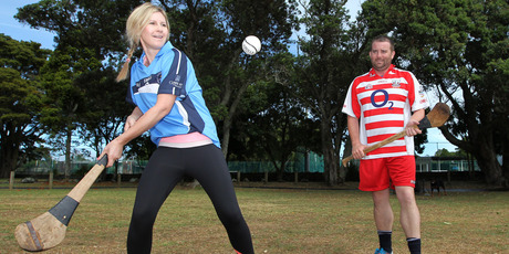 Rachel Grunwell takes on the ancient gaelic sport of Hurling. Photo / Getty Images