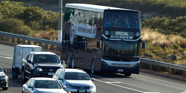 Auckland Mayor Len Brown believes double decker buses will help unclog Auckland streets. Photo / Brett Phibbs