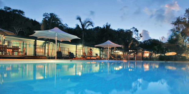 Poolside at the Angourie Rainforest Resort in Yamba, New South Wales. Photo / Supplied
