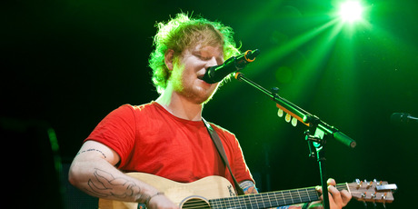 Ed Sheeran performs in concert at Vector arena. Photo / Neville Marriner