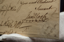 Captain James Cook's signature tells much about his character, says a historian. Photo / Sarah Ivey