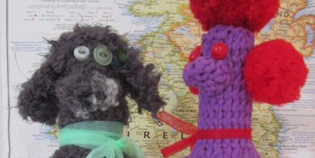 Poodle decanter covers. Photo / Supplied