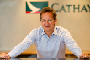 Cathay Pacific's Rupert Hogg says it is code-sharing with Air NZ to grow frequency on the Auckland-Hong Kong route. Photo / Greg Bowker