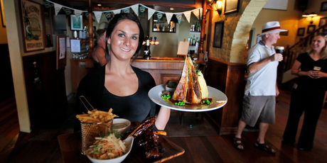 Louise Morris, waitress at The Clare Inn, Dominion Road. Photo / Michael Craig