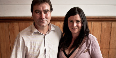 John and Anna Mayh are immigrants who are teaching domestic skills such as preserving. Photo / Jason Burgess