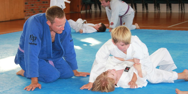 Brazilian Jiu-Jitsu students at the Submission Martial Arts school in Takapuna. Photo / Jemma Hamilton