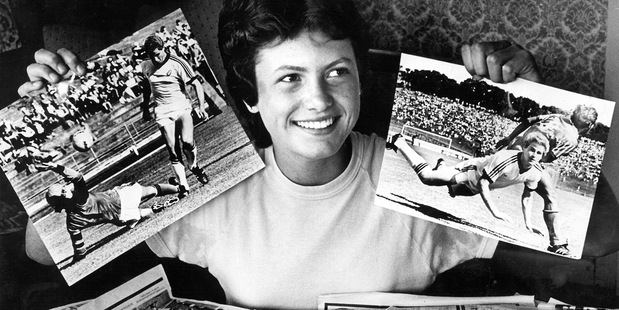 Susan Boniface holding up tokens of her affection. Photo NZ Herald / Photo Research Emma Land