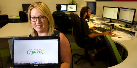 Clare Swallow of website developer Cucumber says instant upload of clients' pages transformed the business. Photo / Alan Gibson