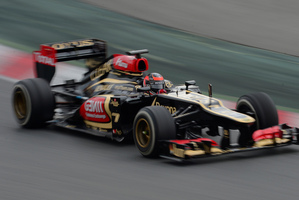 Kimi Raikkonen driving a Lotus is one of the brightest sparks in F1. Picture / AP
