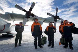 Prime Minister John Key and his party in Antarctica, last month. Photo / Alan Gibson