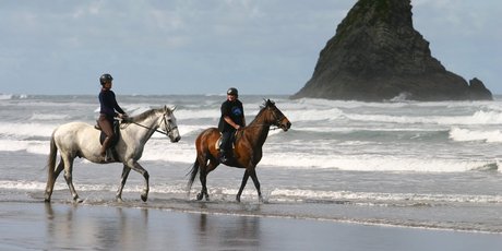 Karekare beach has been named as one of the best beaches in the country by a US magazine. Photo / APN