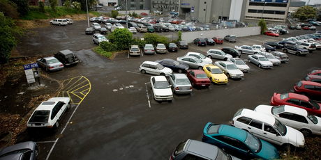 Business groups and unions have joined forces to oppose a Government plan to tax employee carparks. Photo / NZ Herald