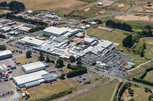The Tegel processing plant in New Plymouth. Photo / Supplied