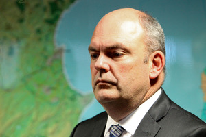 Steven Joyce today issued the latest figures from PwC, which showed the number of complaints received over school staff pay administered through Novopay had fallen. Photo / APN
