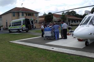 'Guardian angels' on the rescue chopper delivered a premature baby girl while her mother was being flown to hospital. Photo / Supplied
