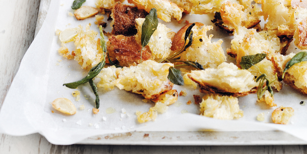 Sage sourdough breadcrums. Photo / Donna Hay Magazine